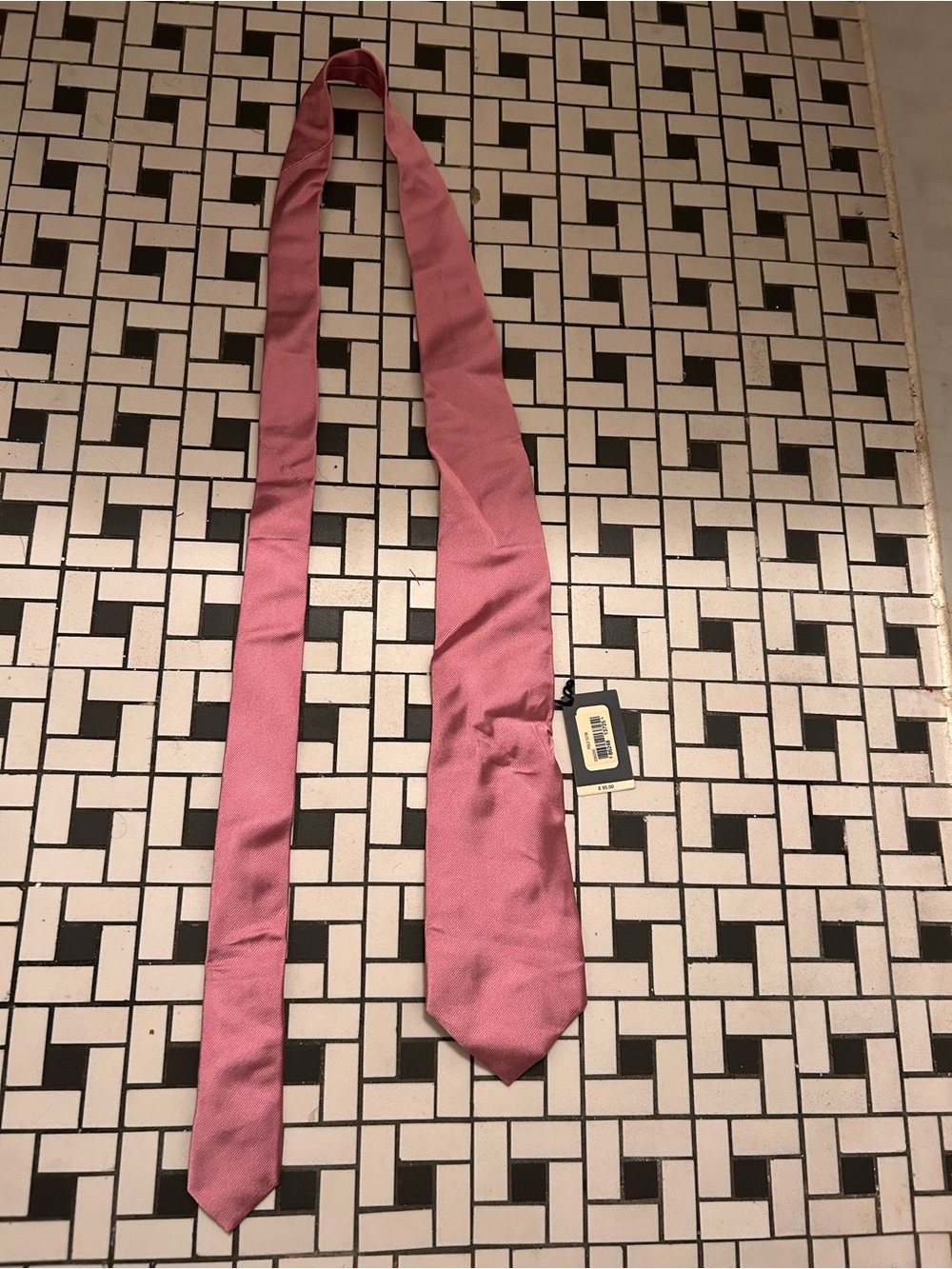 Polo Ralph lauren hand made in Italy pink tie nwt